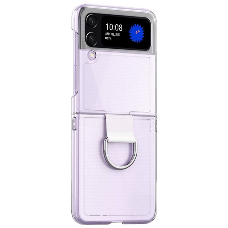 Coque Samsung Galaxy Z Flip 4 Transparente avec Anneau