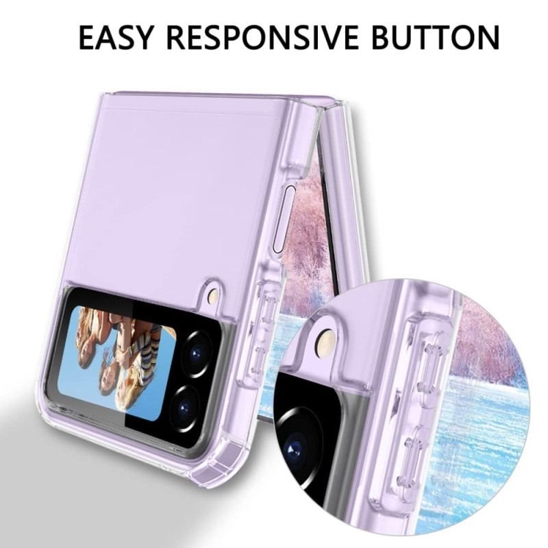 Coque Samsung Galaxy Z Flip 4 Transparente Coins Renforcés