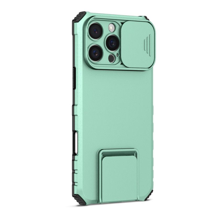 Coque pour iPhone 16 Pro Max avec curseur de caméra et support