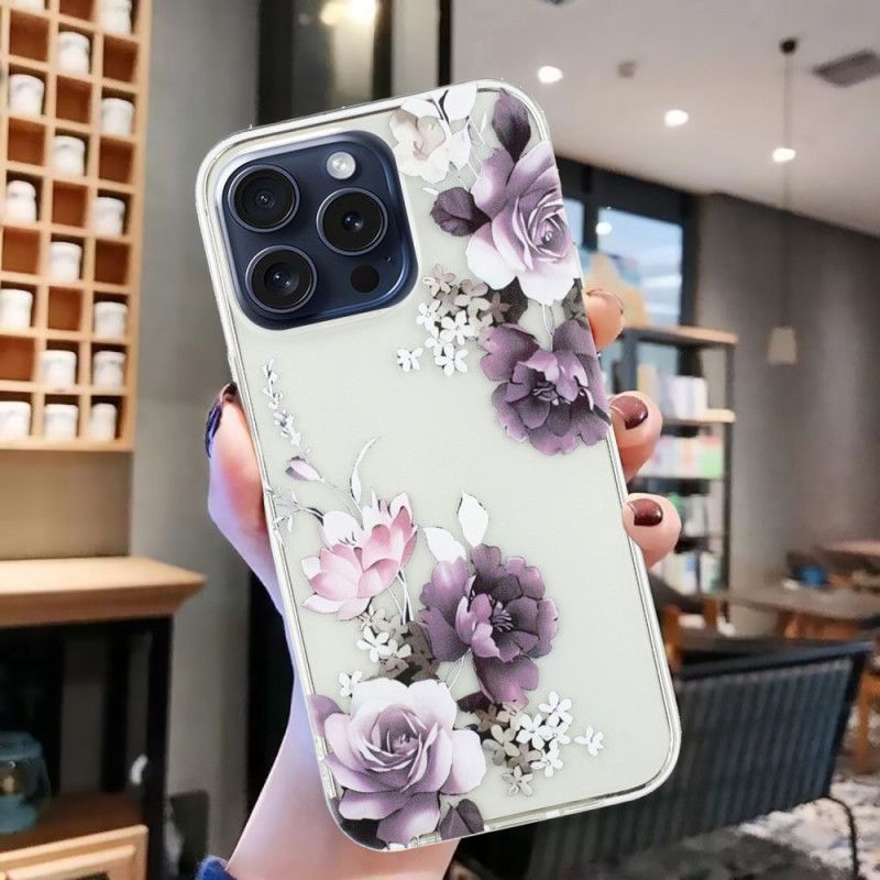 Coque iPhone 16 Pro Max Pivoines