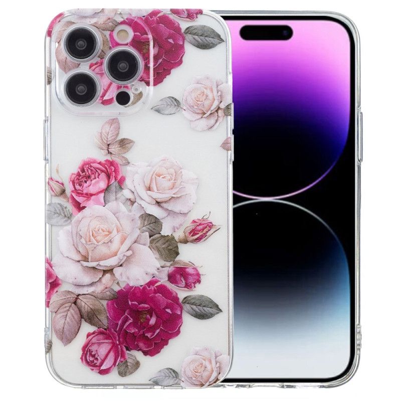 Coque iPhone 16 Pro Max Pivoines Colorées