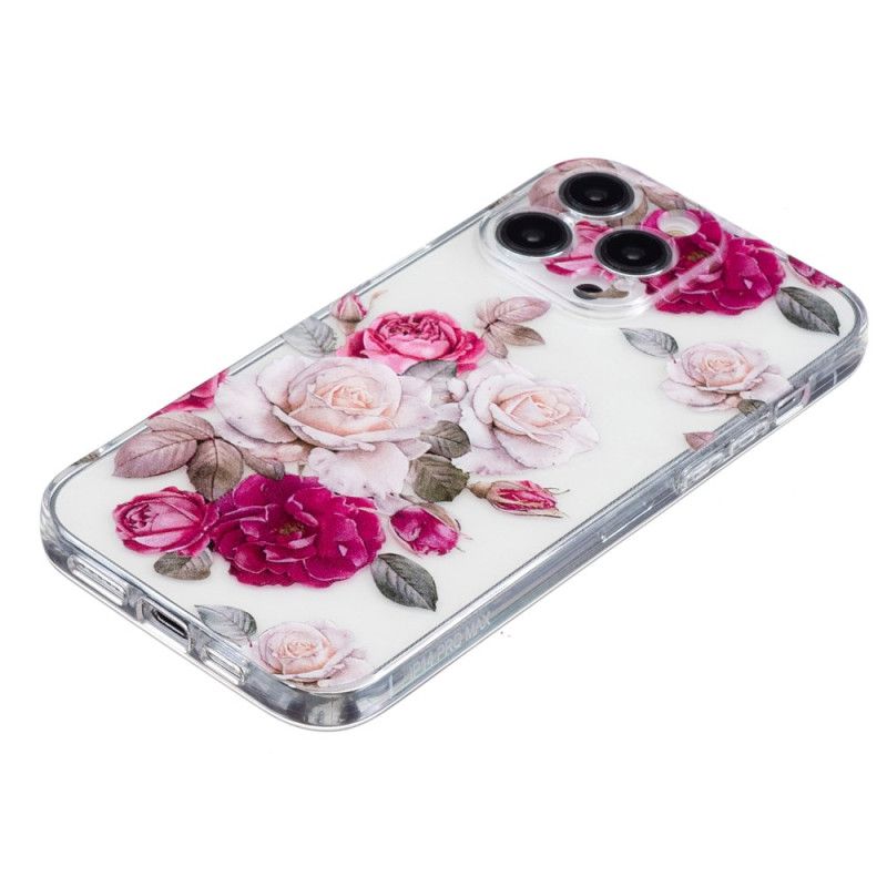 Coque iPhone 16 Pro Max Pivoines Colorées