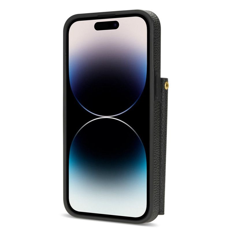 Coque iPhone 16 Pro Max Porte-Cartes et Bandoulière