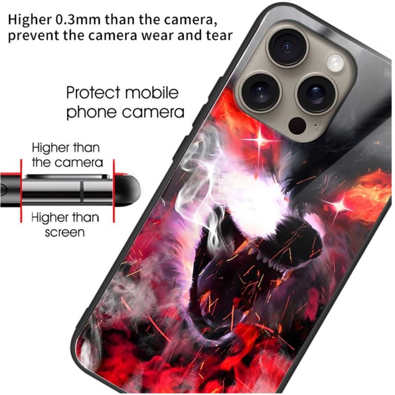 Coque iPhone 16 Pro Max Verre Trempé Loup Féroce