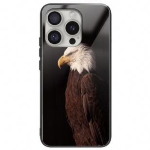 Coque iPhone 16 Pro Max Verre Trempé Motif d'Aigle Imprimé