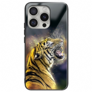 Coque iPhone 16 Pro Max Verre Trempé Tigre Rugissant