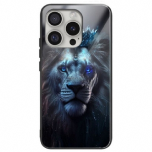 Coque Phone 16 Pro Max Verre Trempé Lion Bleu