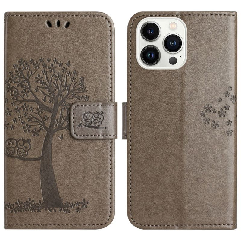 Housse iPhone 16 Pro Max Chouette et Arbre