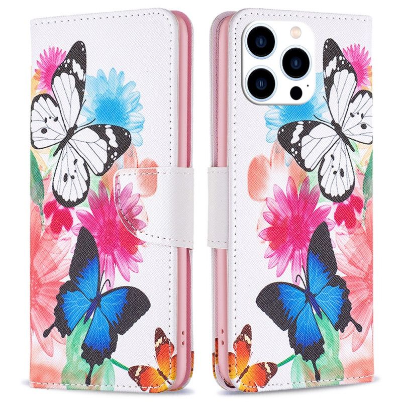 Housse iPhone 16 Pro Max Deux Papillons