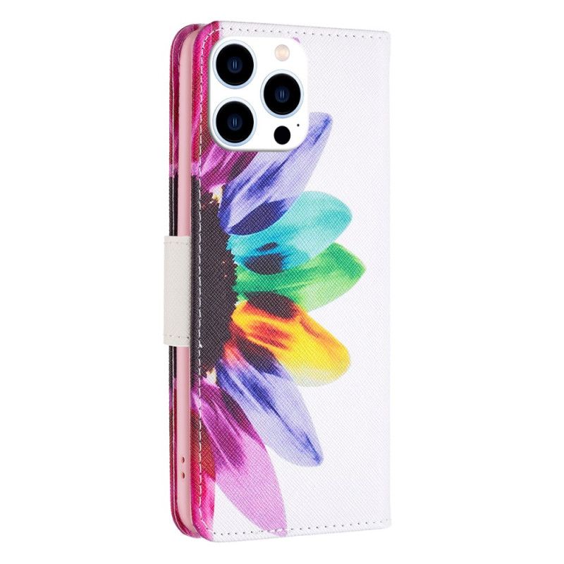 Housse iPhone 16 Pro Max Fleur Aquarelle