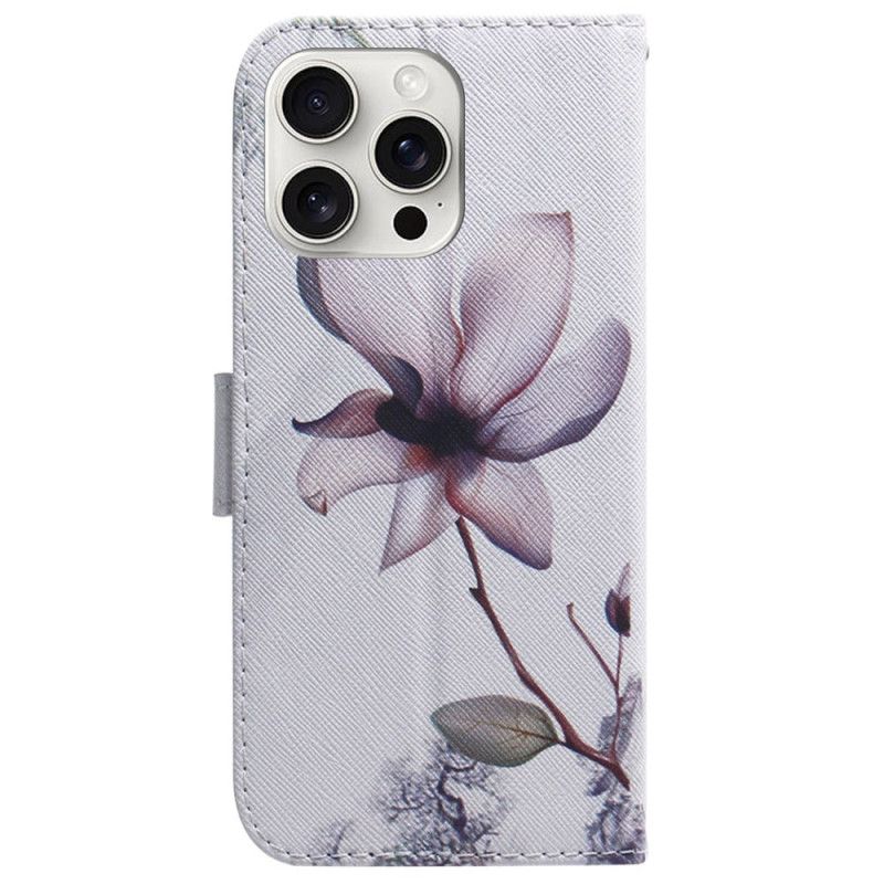 Housse iPhone 16 Pro Max Fleur Rose