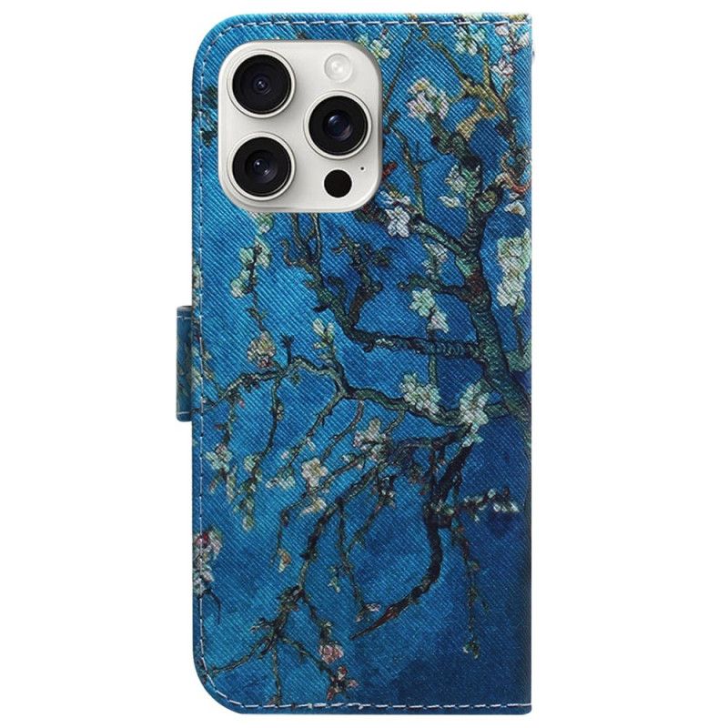 Housse iPhone 16 Pro Max Fleurs Abricot