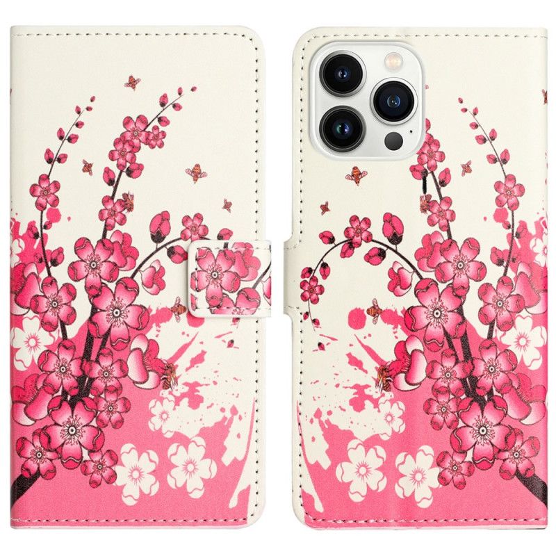 Housse iPhone 16 Pro Max Fleurs de Prunier