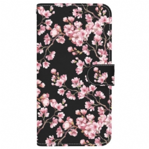 Housse iPhone 16 Pro Max Fleurs de Prunier à Lanière