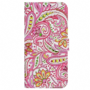 Housse iPhone 16 Pro Max Motif Floral Vibrant à Lanière