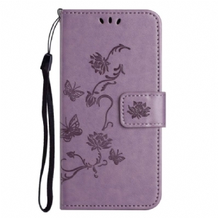 Housse iPhone 16 Pro Max Papillons et Fleurs