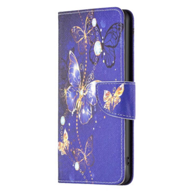 Housse iPhone 16 Pro Max Papillons Violets