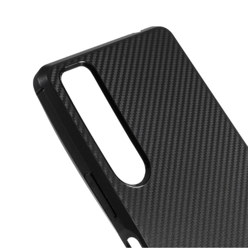 Coque Sony Xperia 1 II Aspect Fibre de Carbone