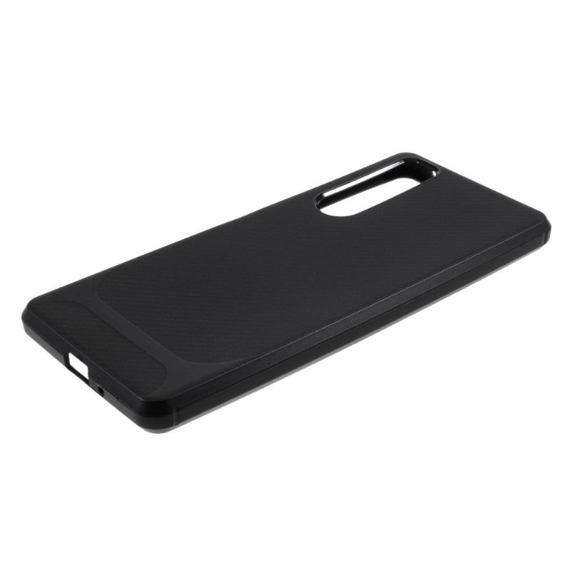 Coque Sony Xperia 1 II Aspect Fibre de Carbone