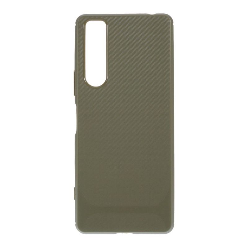 Coque Sony Xperia 1 II Aspect Fibre de Carbone