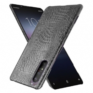 Coque Sony Xperia 1 II effet peau de croco