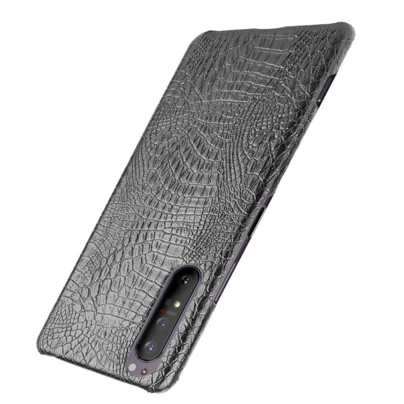 Coque Sony Xperia 1 II effet peau de croco