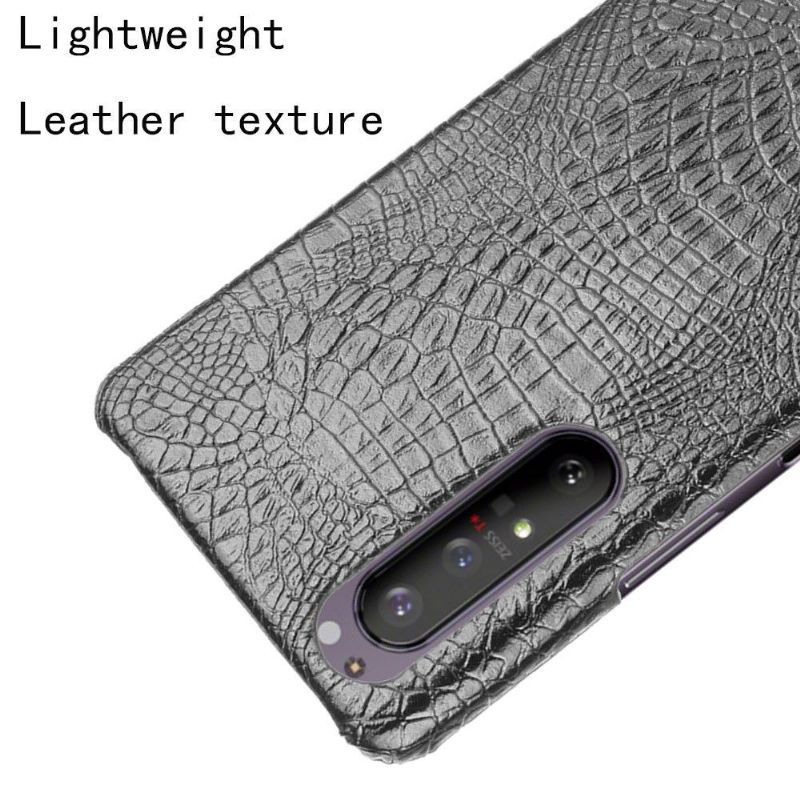 Coque Sony Xperia 1 II effet peau de croco