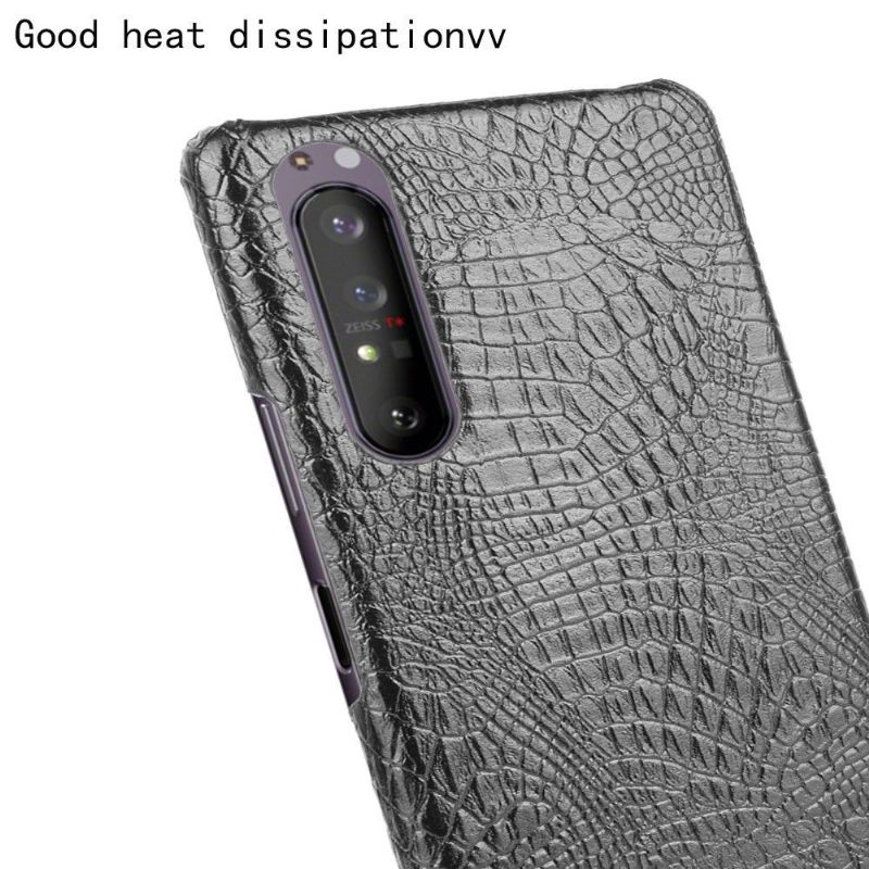 Coque Sony Xperia 1 II effet peau de croco