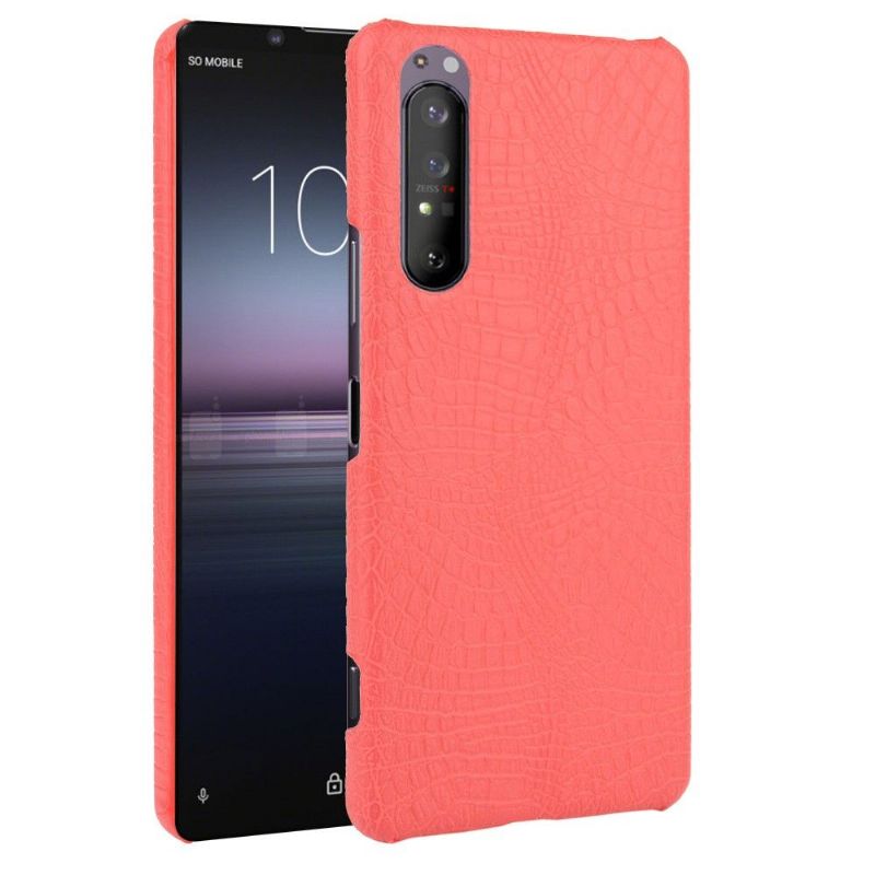 Coque Sony Xperia 1 II effet peau de croco