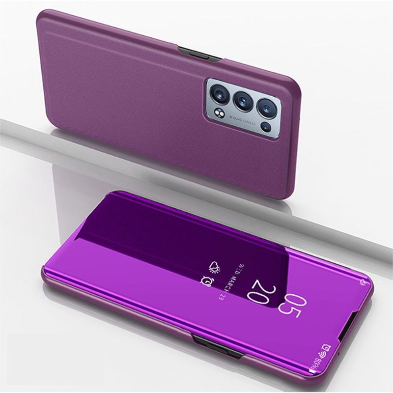 Coque Oppo Reno 6 Pro 5G avec rabat effet miroir