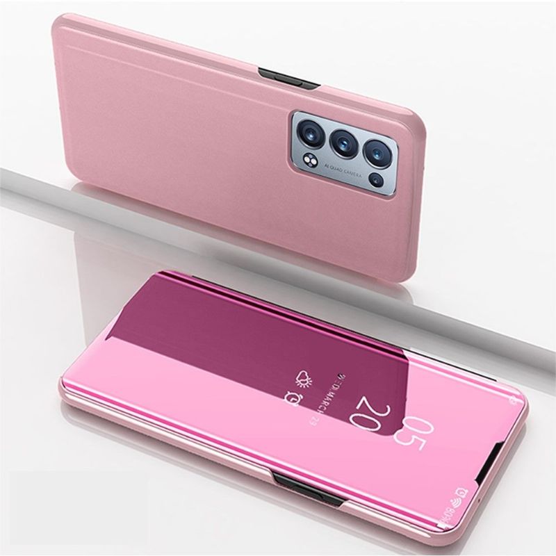 Coque Oppo Reno 6 Pro 5G avec rabat effet miroir