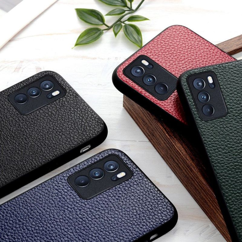 Coque Oppo Reno 6 Pro 5G cuir grainé