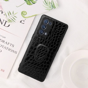 Coque Oppo Reno 6 Pro 5G effet croco fonction support