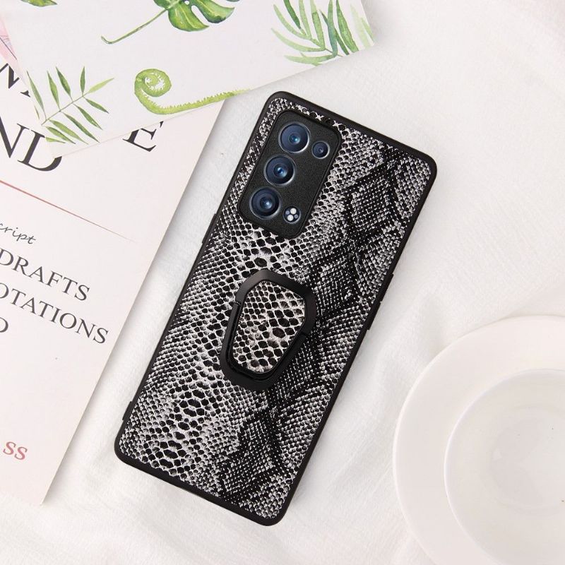 Coque Oppo Reno 6 Pro 5G effet serpent fonction support