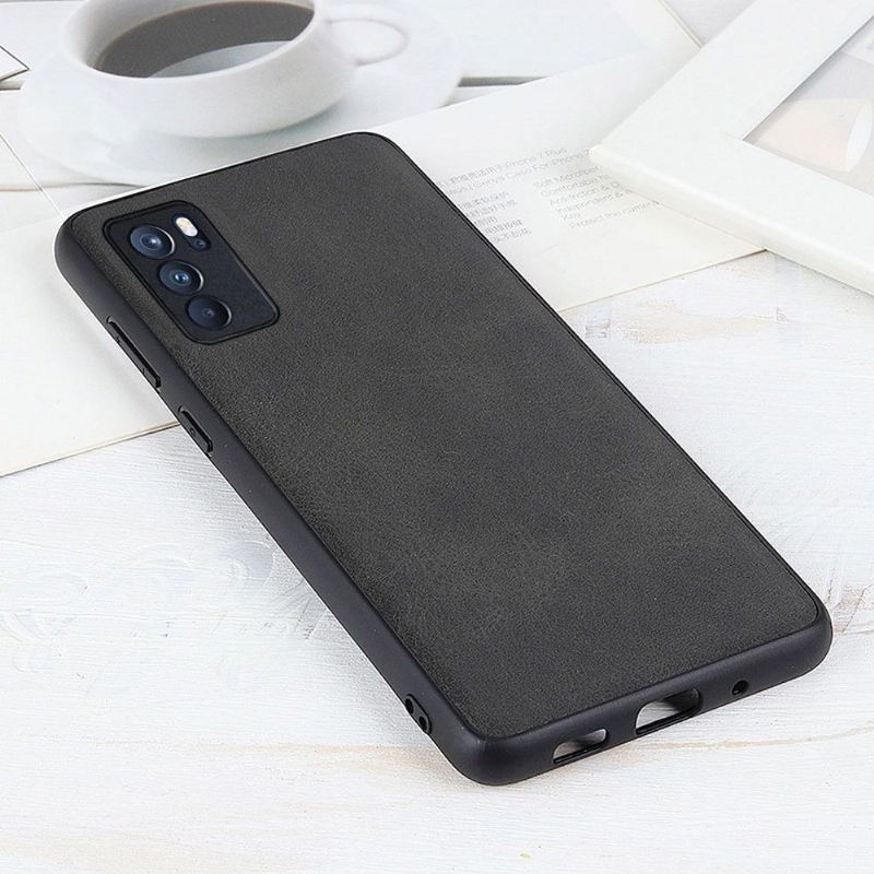 Coque Oppo Reno 6 Pro 5G Jazz simili cuir vintage