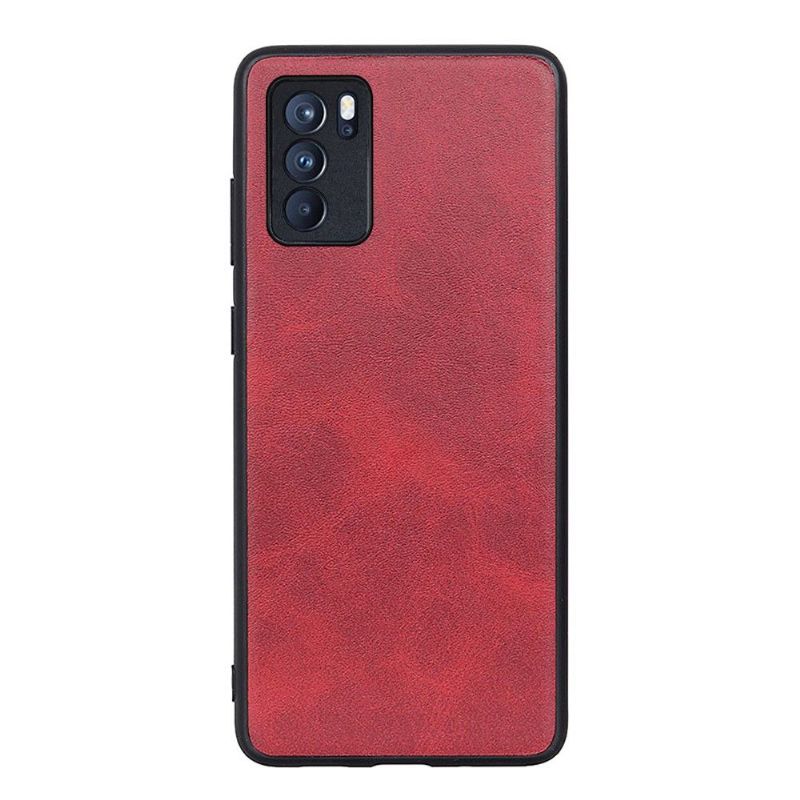 Coque Oppo Reno 6 Pro 5G Jazz simili cuir vintage