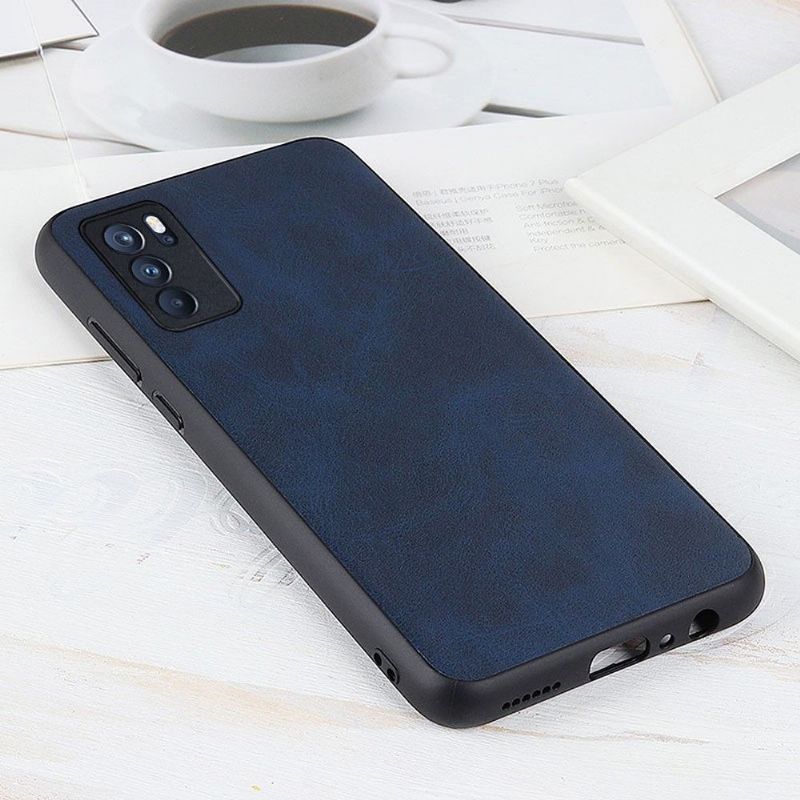 Coque Oppo Reno 6 Pro 5G Jazz simili cuir vintage