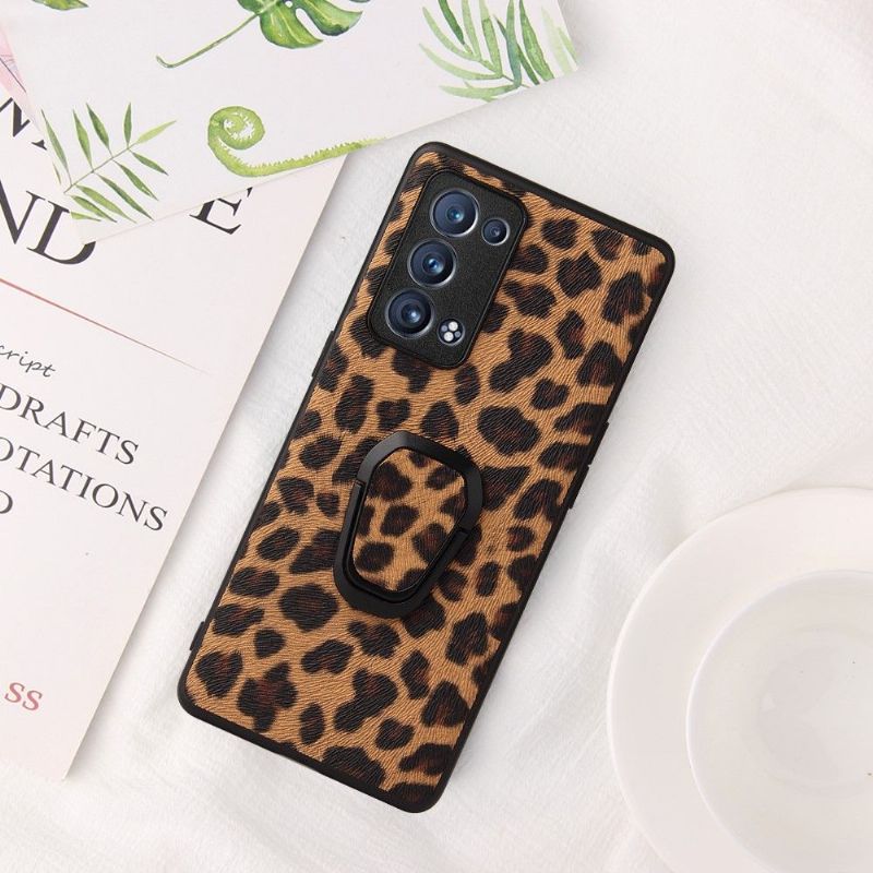 Coque Oppo Reno 6 Pro 5G Léopard fonction support