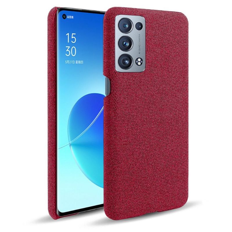 Coque Oppo Reno 6 Pro 5G revêtement tissu