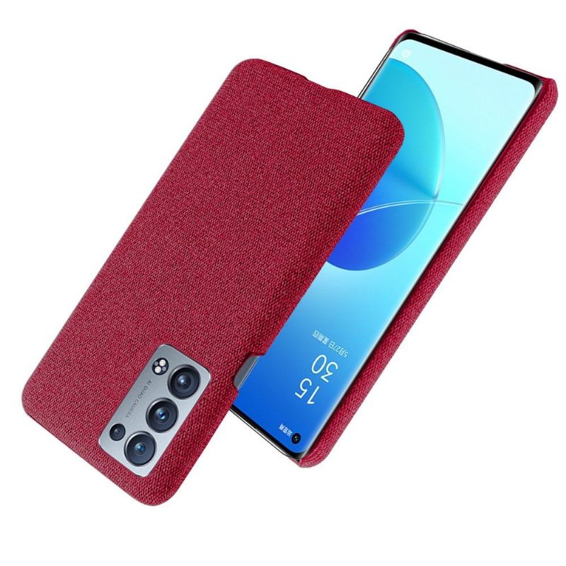 Coque Oppo Reno 6 Pro 5G revêtement tissu