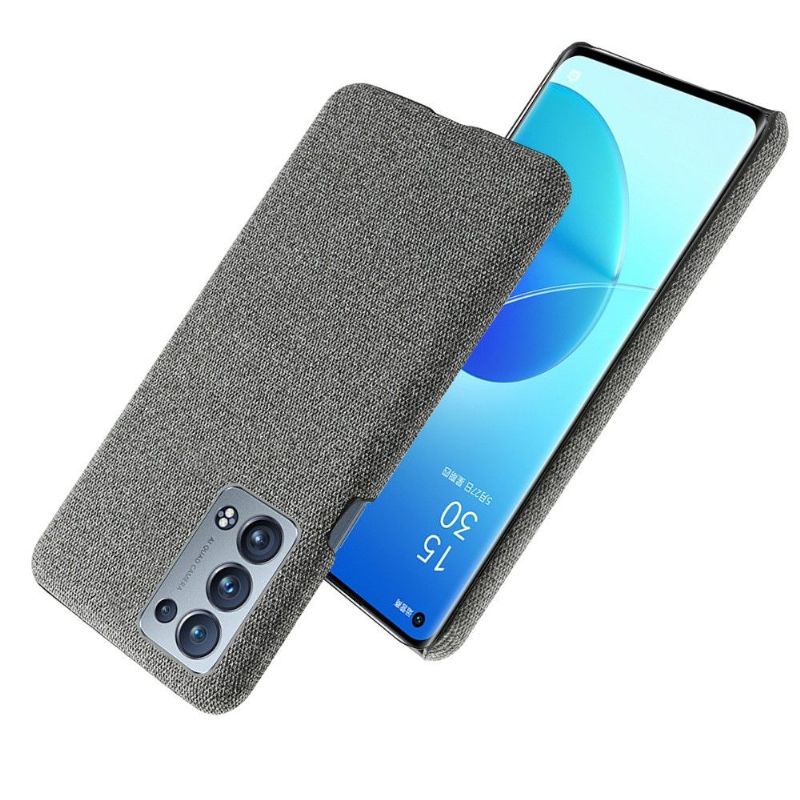 Coque Oppo Reno 6 Pro 5G revêtement tissu