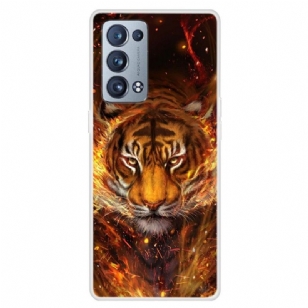 Coque Oppo Reno 6 Pro 5G Tigre de feu