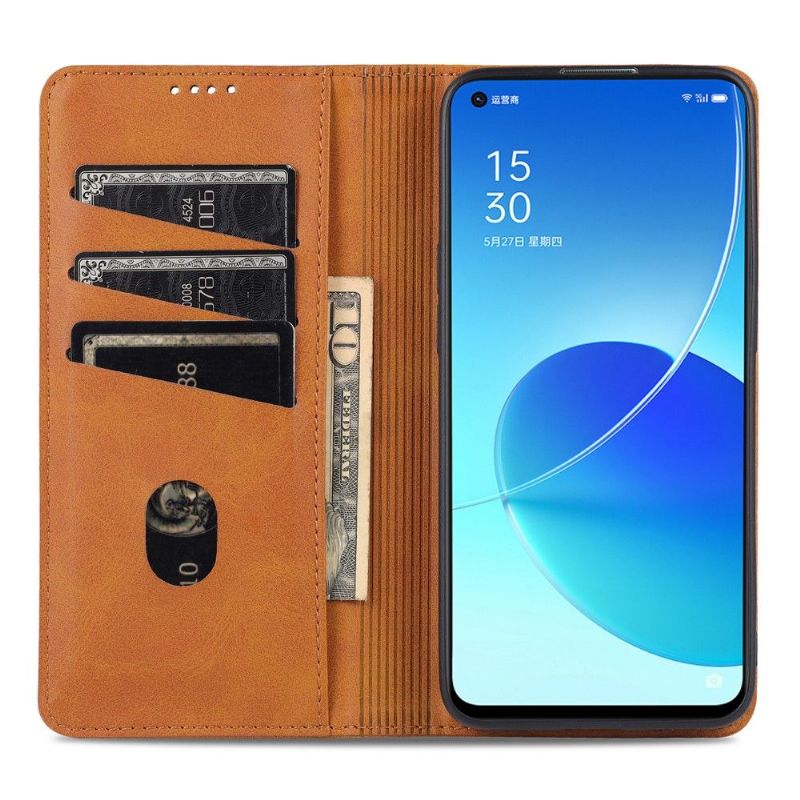 Étui Oppo Reno 6 Pro 5G portefeuille AZNS simili cuir