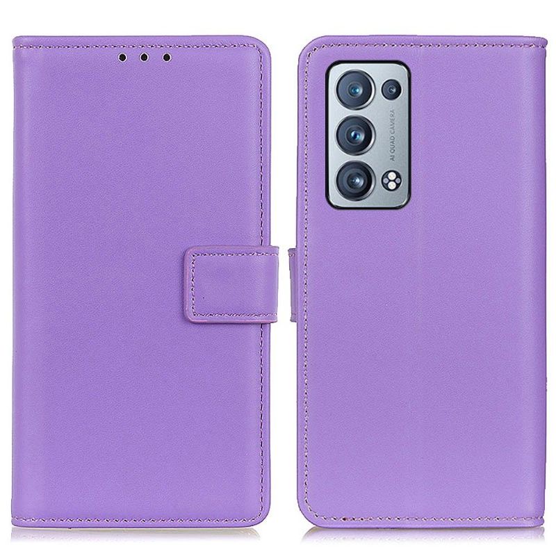 Housse Oppo Reno 6 Pro 5G simili cuir basique