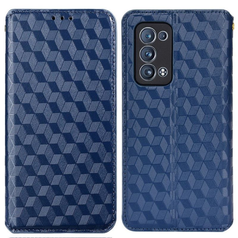 Oppo Reno 6 Pro 5G - Housse flip cover design géométrie