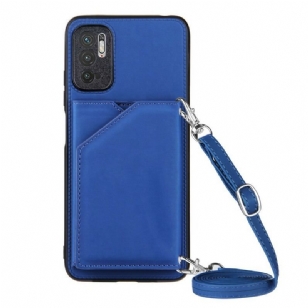 Coque Xiaomi Redmi Note 10 5G / Poco M3 Pro 5G Bandoulière Porte-cartes