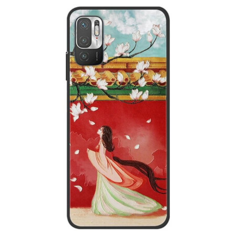 Coque Xiaomi Redmi Note 10 5G / Poco M3 Pro 5G Femme à Fleurs