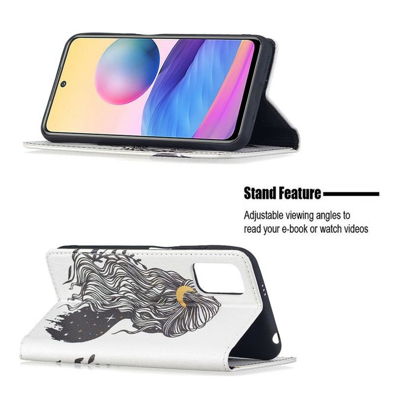 Flip Cover Xiaomi Redmi Note 10 5G / Poco M3 Pro 5G Jolie Chevelure