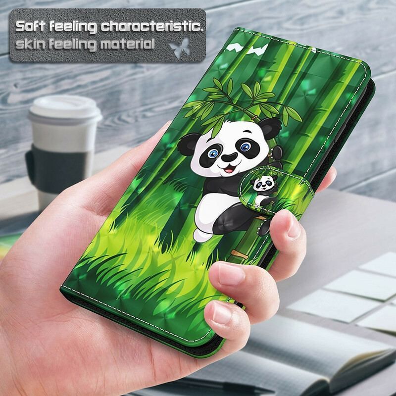 Housse Xiaomi Redmi Note 10 5G / Poco M3 Pro 5G Panda et Bambou