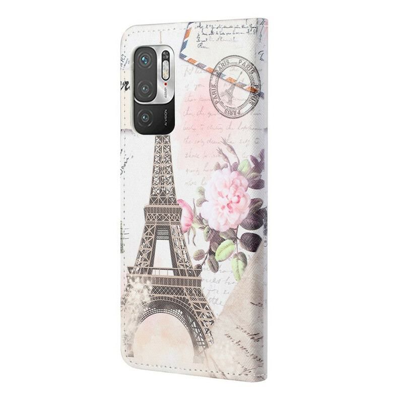 Housse Xiaomi Redmi Note 10 5G / Poco M3 Pro 5G Tour Eiffel Rétro